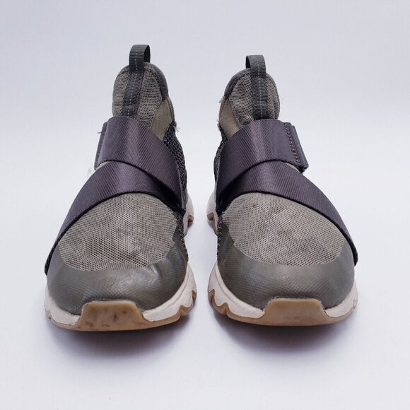 Sorel Kinetic Impact Olive Green Camo Sneakers Hook Loop Womens  Size 8 - Picture 2 of 11